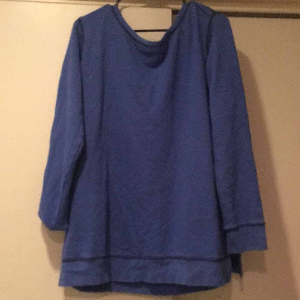 Big Comfy Plain Blue Sweater
